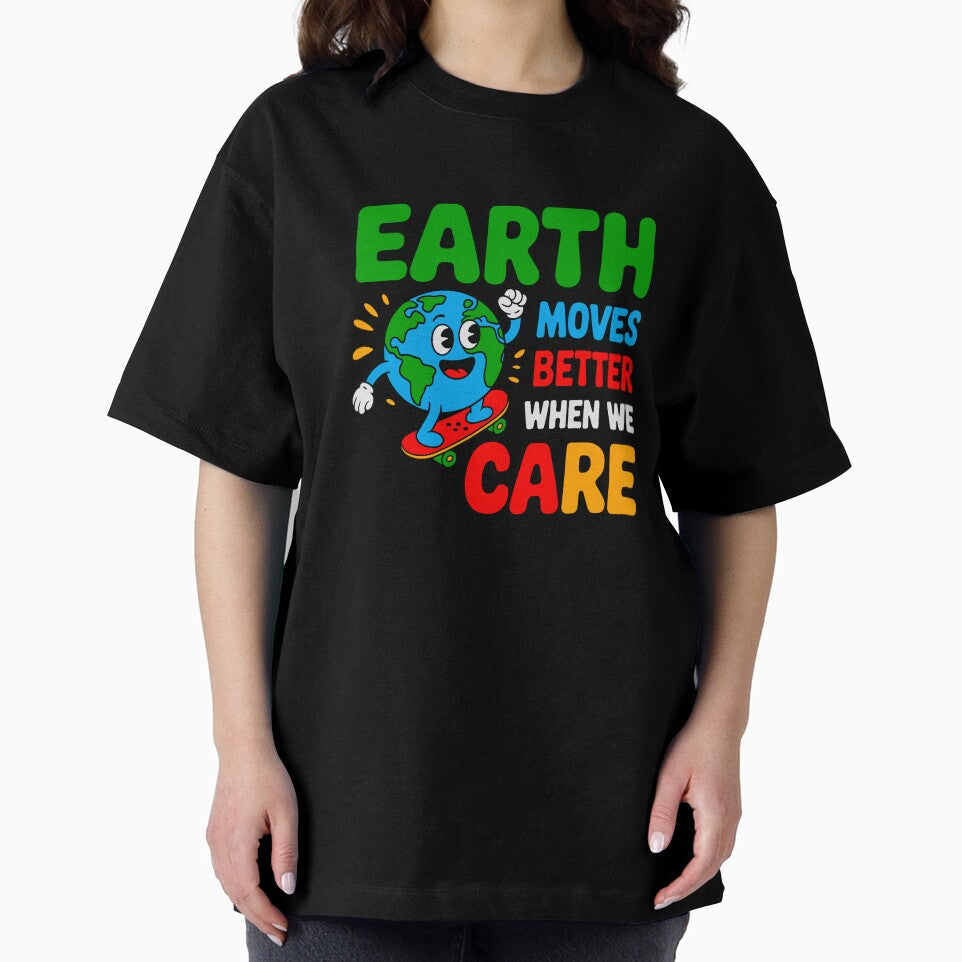 Earth Moves Better When We Care Environmental Protection Planet Care Sustainability by artcultreone