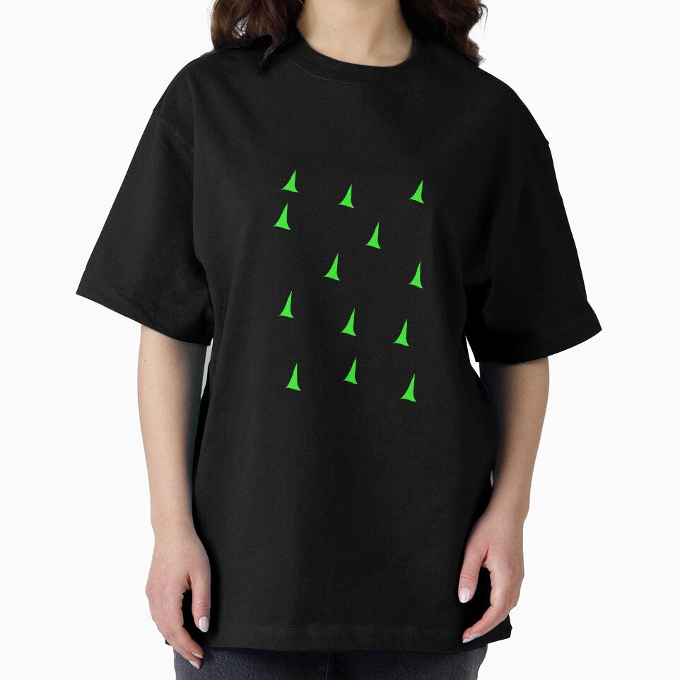 Neon Green Abstract Arrow Pattern On White by mistiarofah