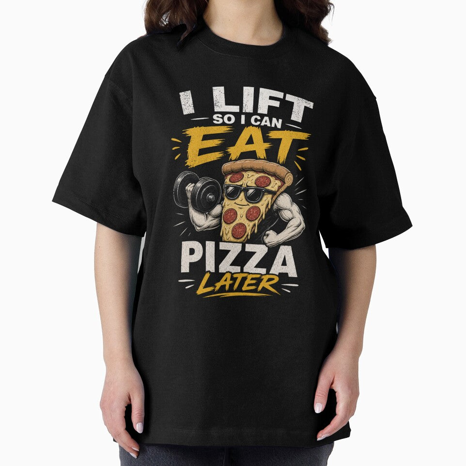 I Lift So I Can Eat Pizza Funny Gym Workout Design by Drip5