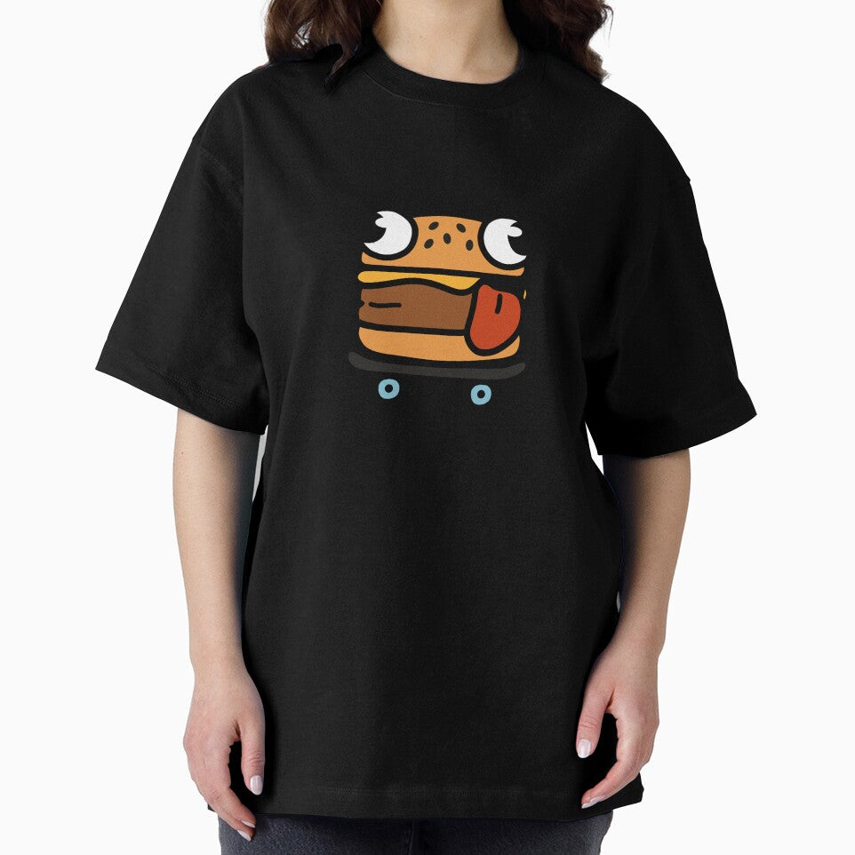 Skater Burger – Funny Burger on a Skateboard by Siroiyy