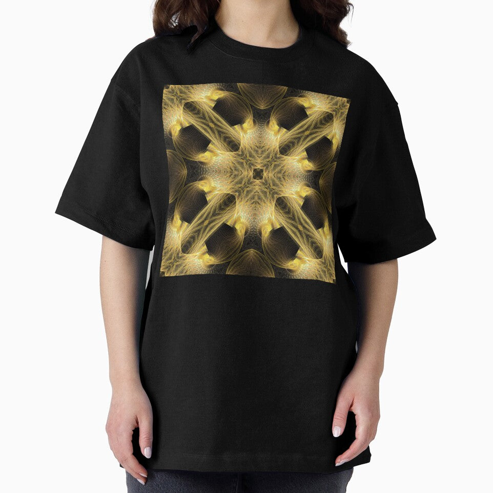 overlapping cream crosses on a brown ground by effervescence