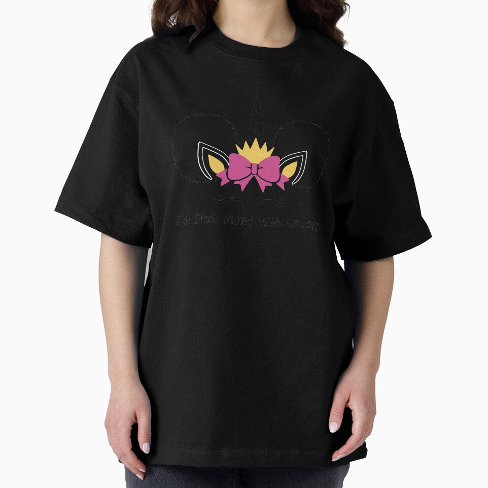 Afro Puffs Black Girl Magic Unicorn - I'm Black Mixed with Unicorn by LittleBlkTees