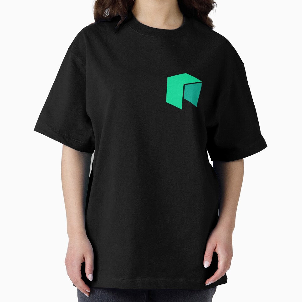 Neo Cryptocurrency Logo 3D Cube Tech Art by dmorcu