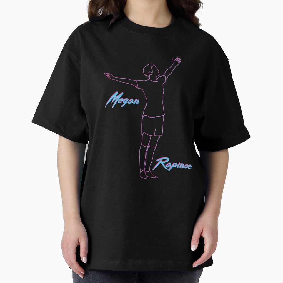 Megan Rapinoe Miami Vice Wave 80s 90s Style USWNT by Hevding Unisex , , , Long Sleeve Tee