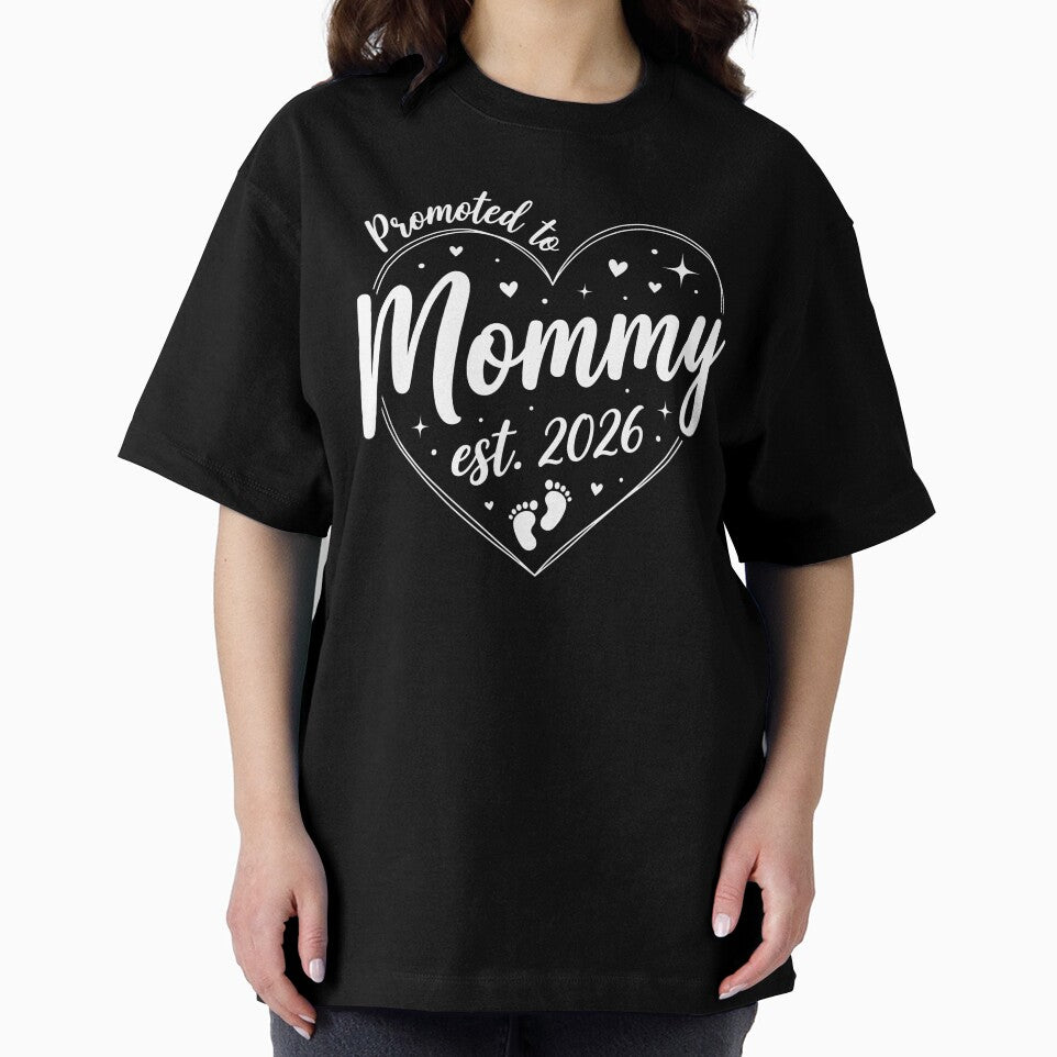 Promoted to Mommy est 2026 First Time Mom Baby Announcement by ROOFY-HK