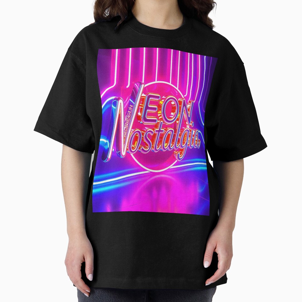 Neon Nostalgia – Chrome Vaporwave Dream Design by CMdigit