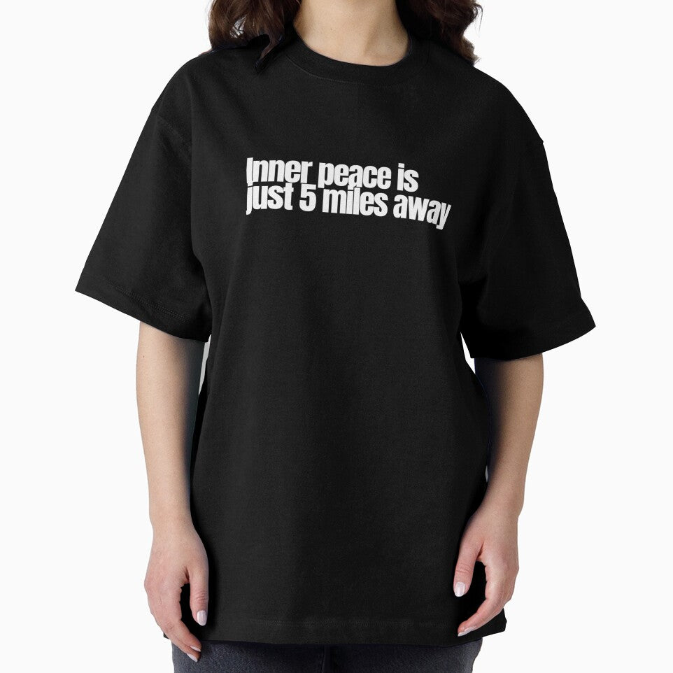 Inner Peace Is Just 5 Miles Away – Inspirational Running Quote by hhells