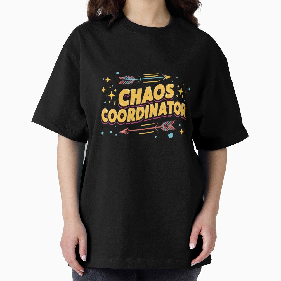 Chaos Coordinator | Funny Parent & Teacher Quote | Humorous Mom Life & Boss Design | Witty Work & Family Humor | Colorful Arrow & Star Art by Colorful-Garden