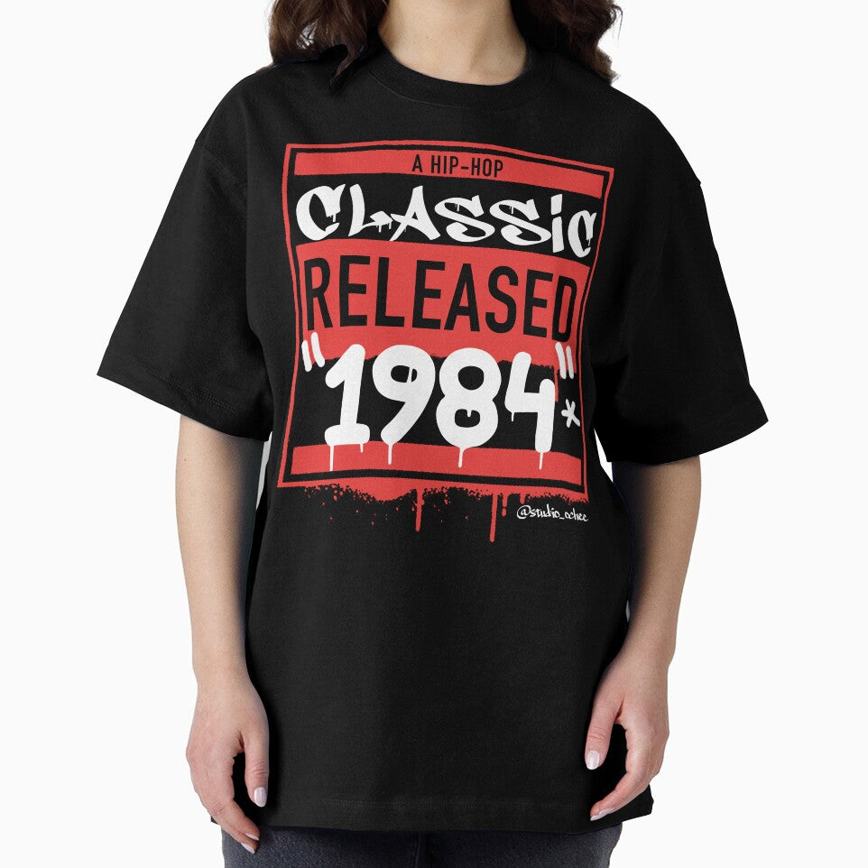 Black 1984 Hip Hop born year artwork for all old school Hip Hop lovers. by studioochee03