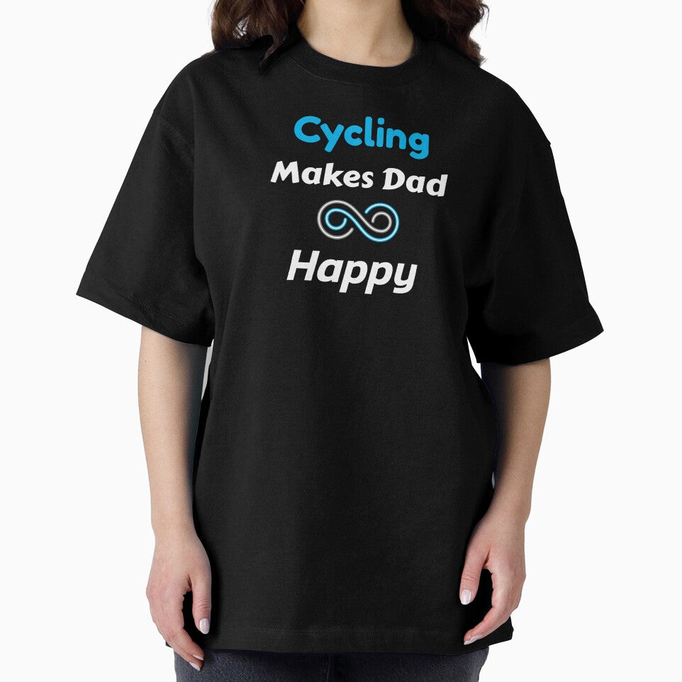 Cycling Makes Dad Happy - Dad Cycling by GreyTee
