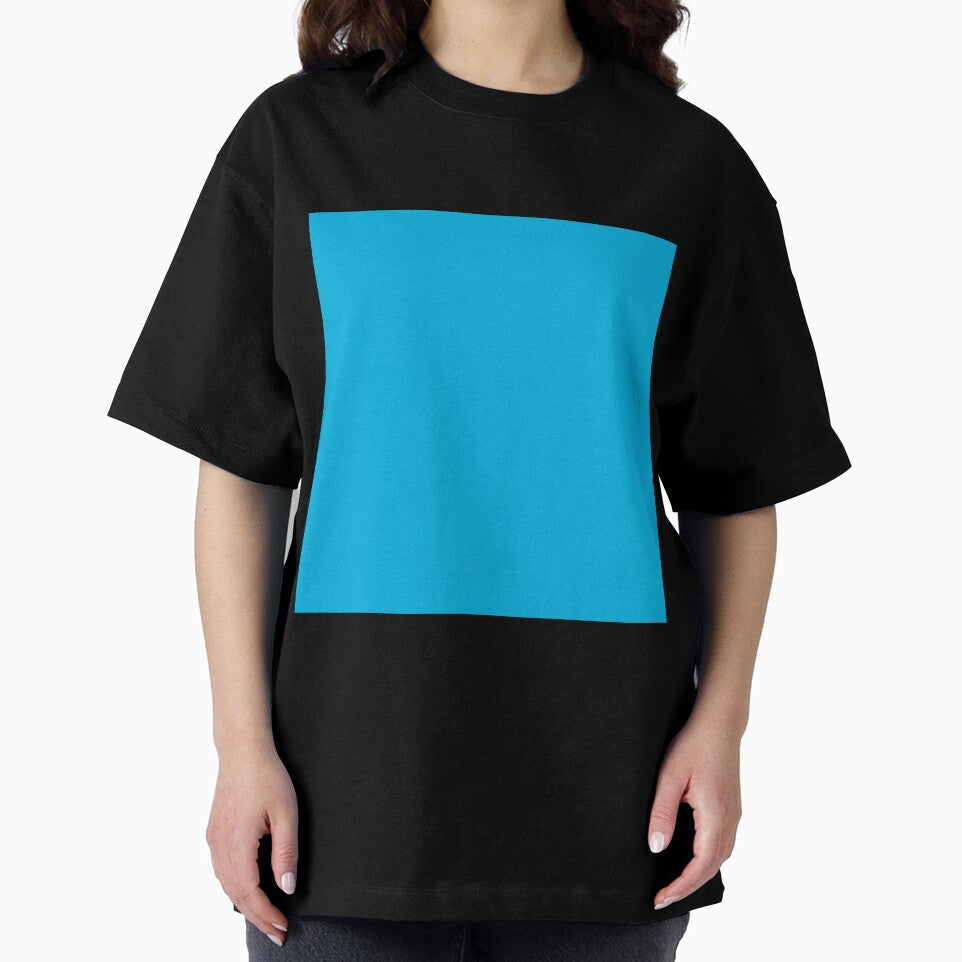 Plain Solid Color Cyan Blue 4 by mimihuang creations