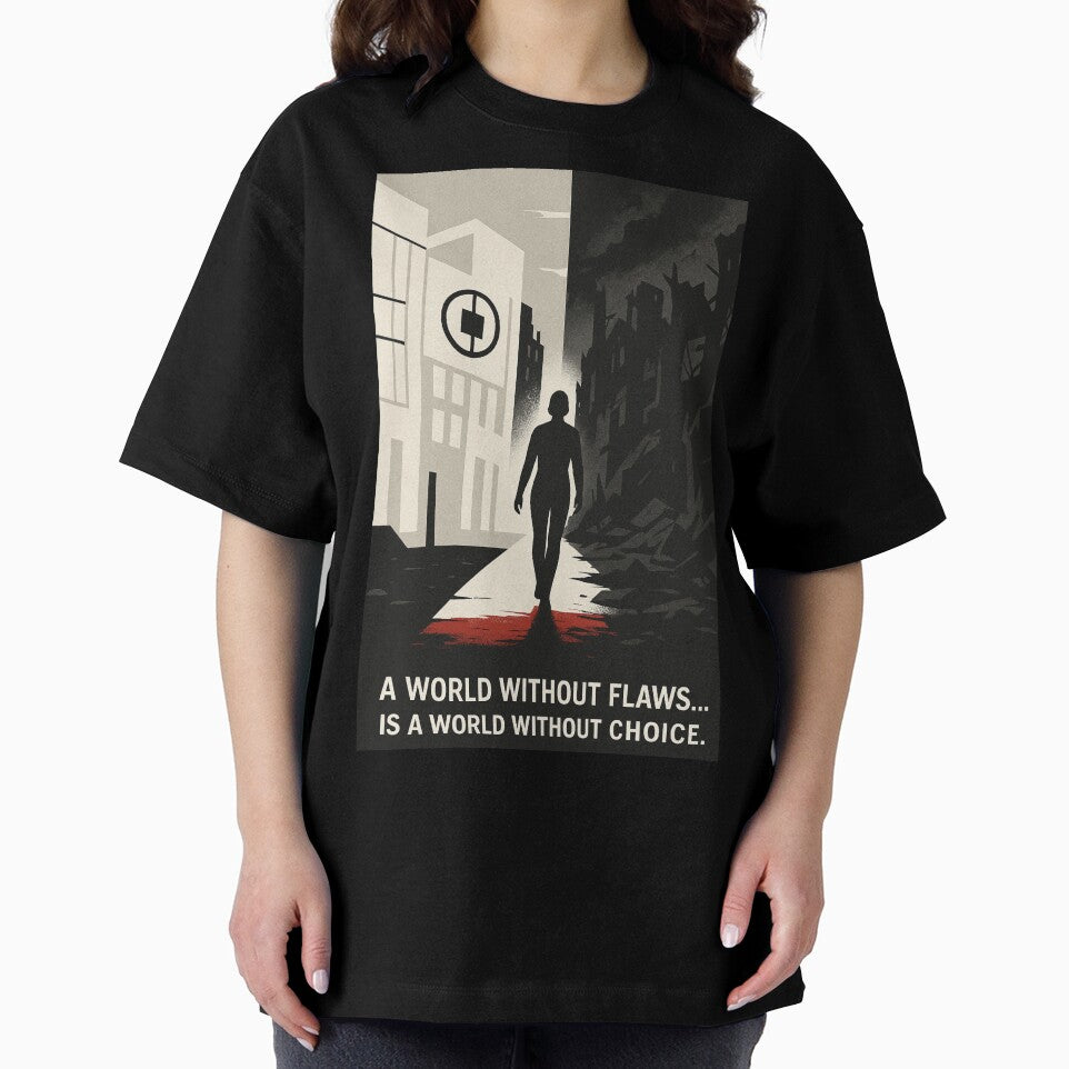 World Without Flaws Dystopian Quote Book Series Merch by Elizarfa