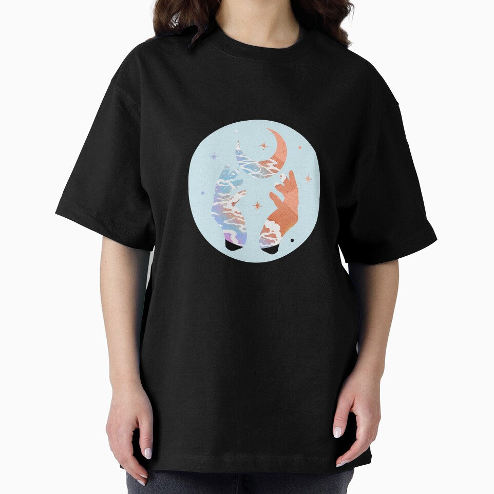Cosmic Hands on the Blue Beachy Ocean by LadyZodiac
