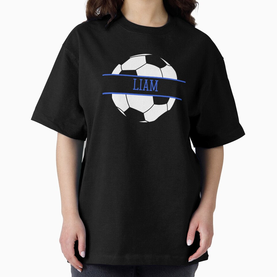 Liam Personalized Soccer Ball by AtriumHouse Unisex , , , Long Sleeve Tee