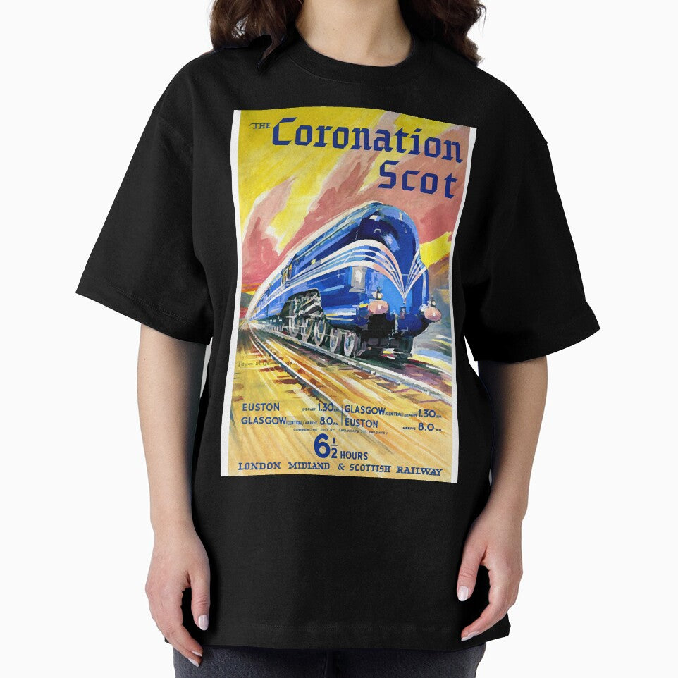 Vintage Travel Poster England The Coronation Scot by nyCatron00