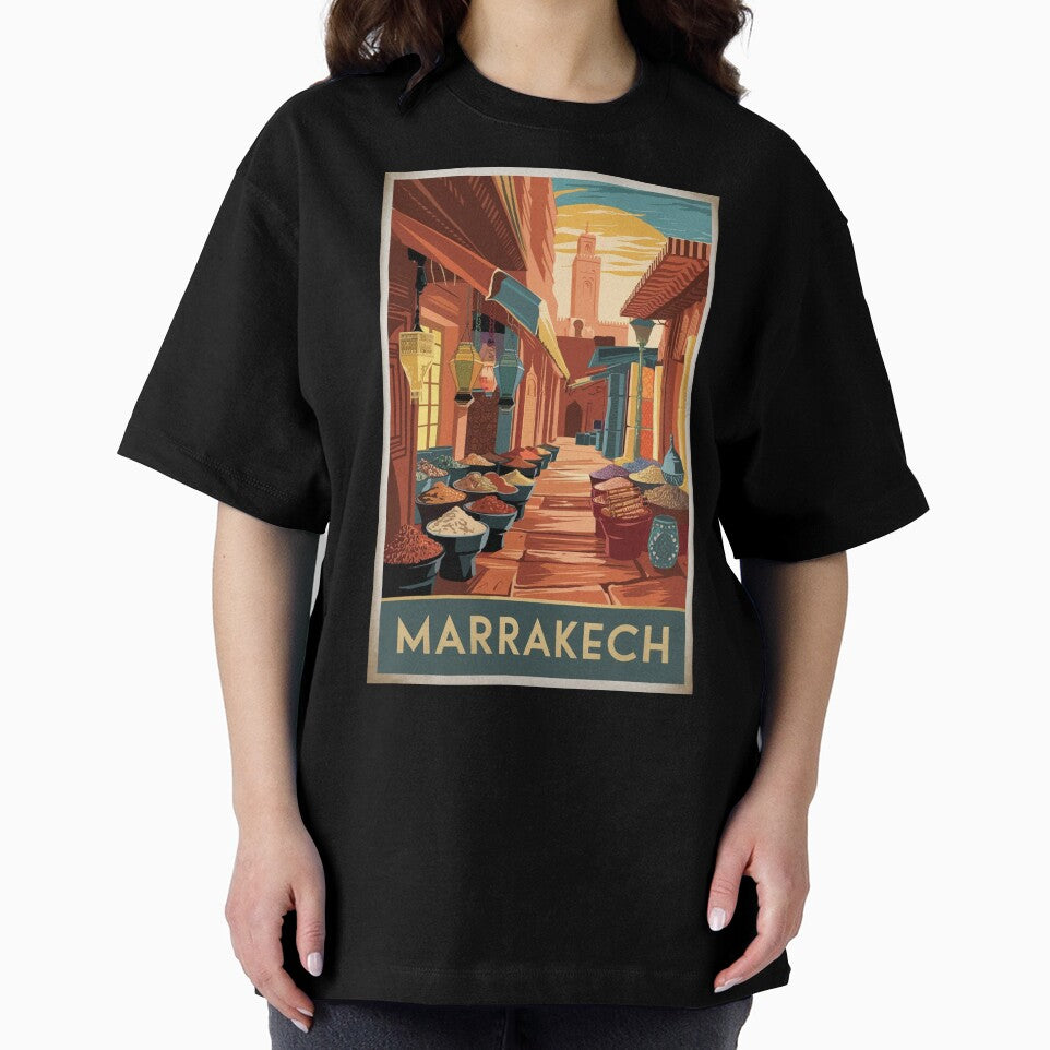 Marrakech Vintage Travel Poster by TravelerRat