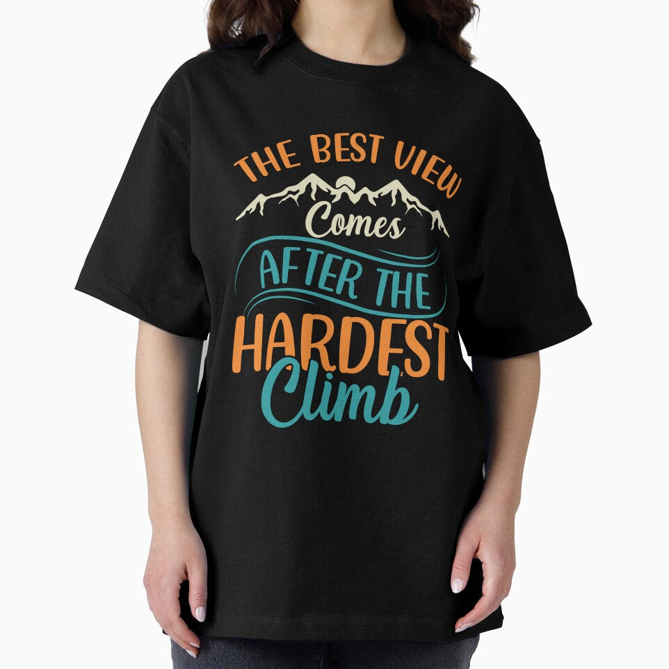 Inspiring Hiking Quote - The Best View Comes After The Hardest Climb by OutdoorTreats