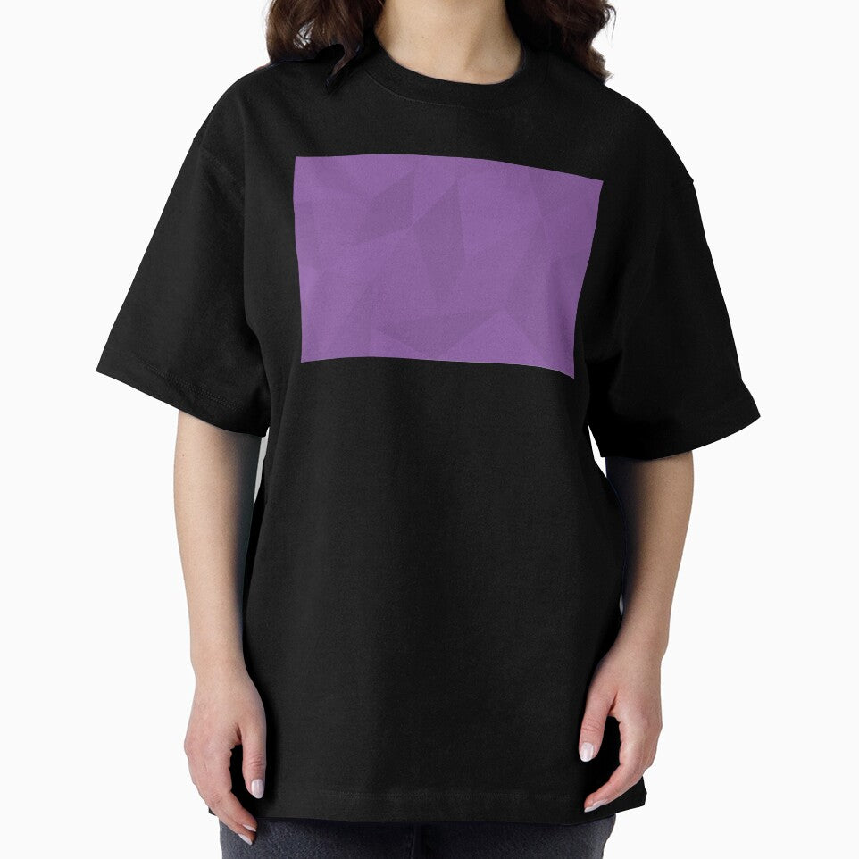 Purple, modern, trendy, urban abstract illustration art of geometric shapes by theendup