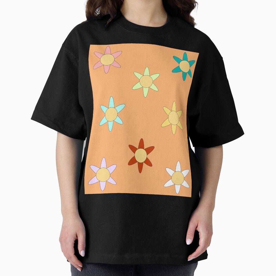 Retro 70s Groovy Spring Flowers Pattern by jays-artworks
