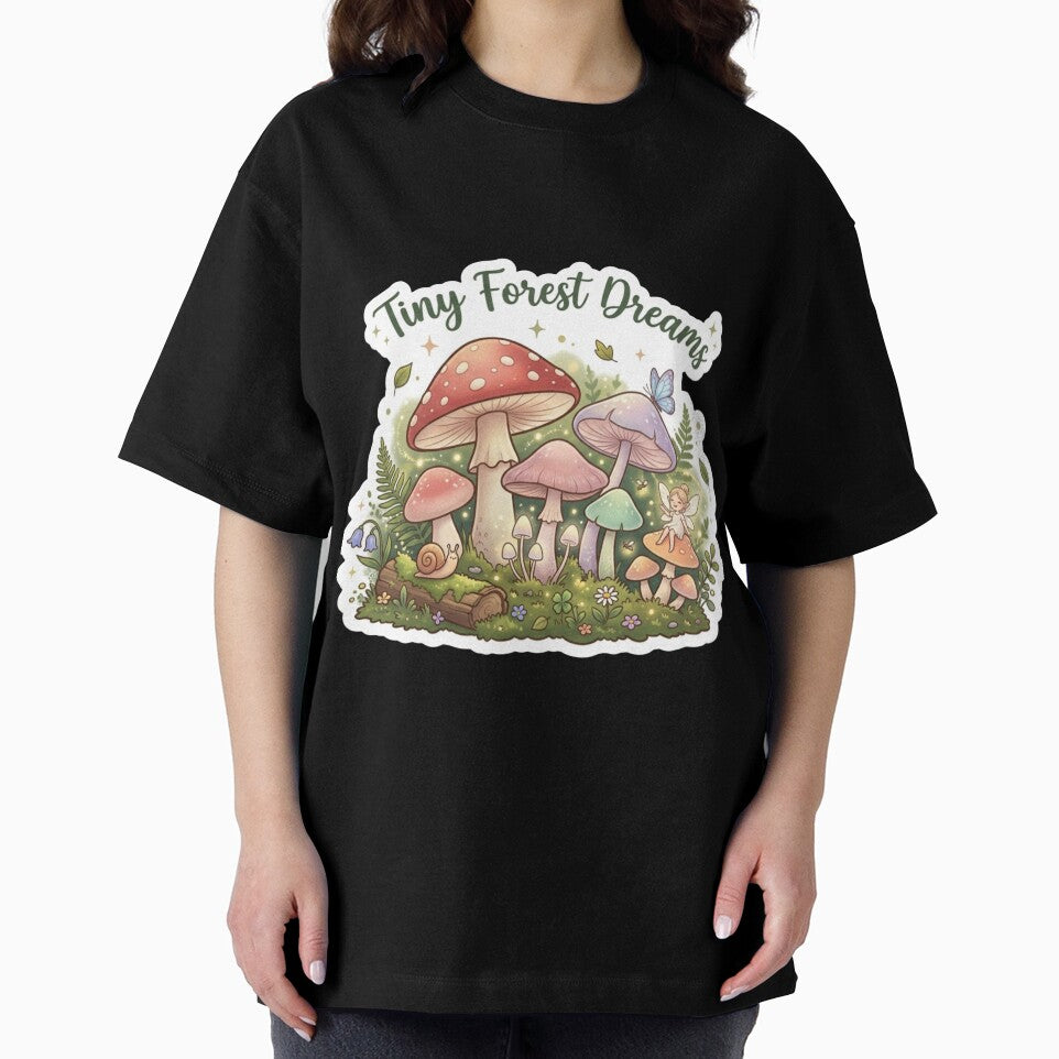 Tiny Forest Dreams Mushroom Sticker | Cute Cottagecore Aesthetic Fairy Mushrooms | Whimsical Nature Art by Velmora Studio