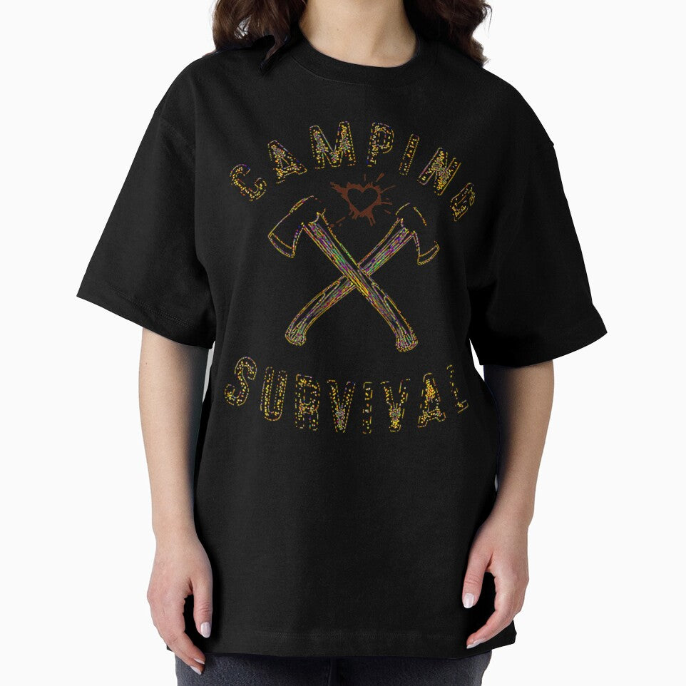 CAMPER & Camping - Crossed Axes Survival by olegarh