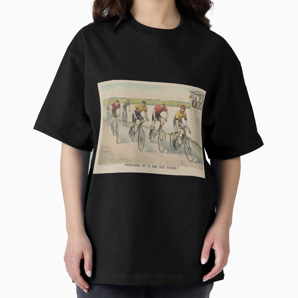 Vintage Cycling Race Illustration (1894) by BravuraMedia