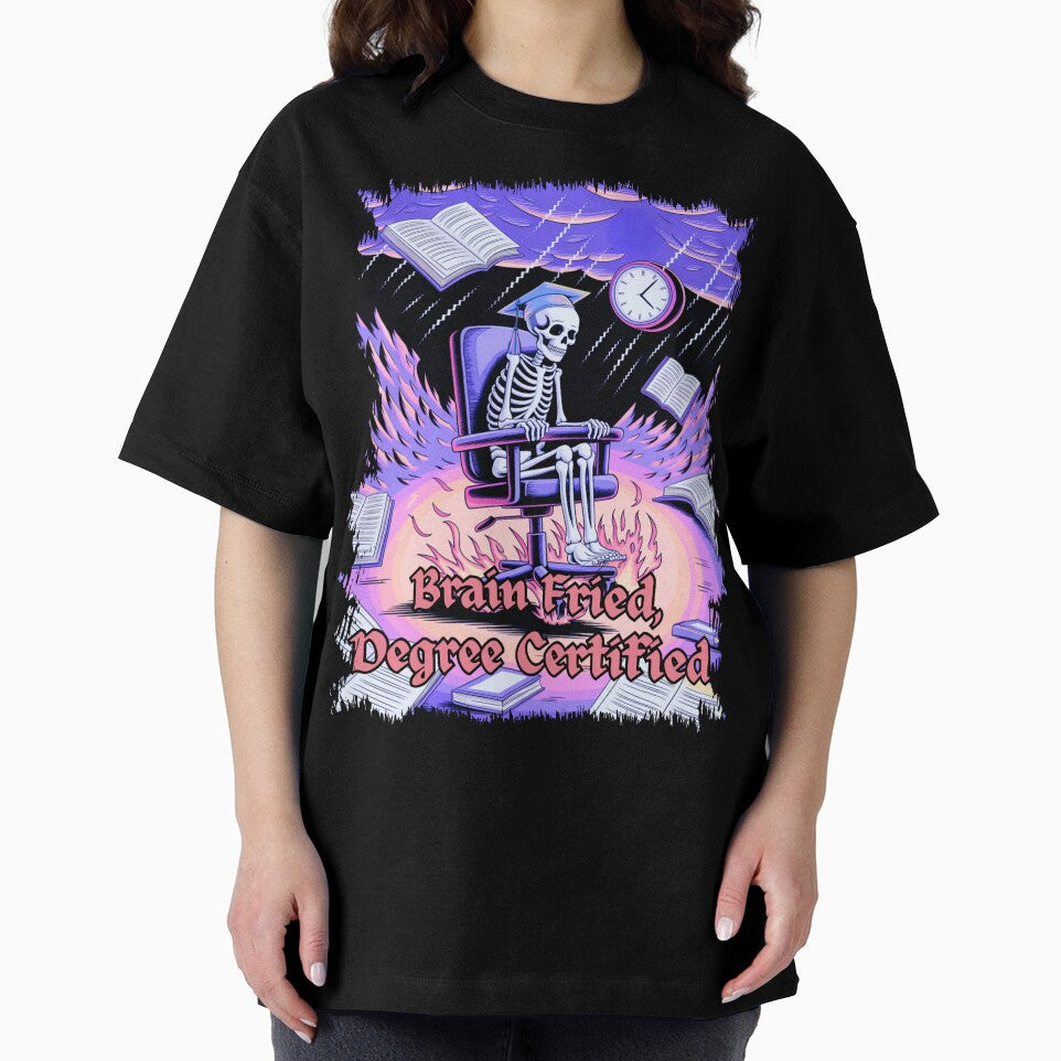 Brain Fried Degree Certified Skeleton Graduate by BlkFelineThrds