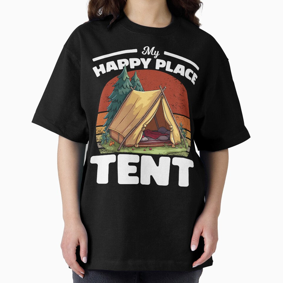 MY HAPPY PLACE IS TENT - CAMPING GIFT by KEF Custom
