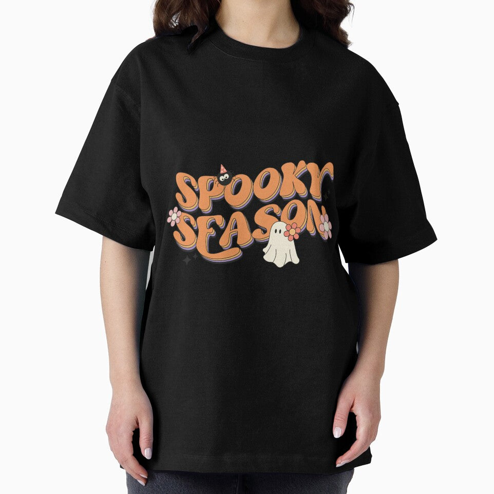 Spooky Season Halloween T-Shirt, Cute Ghost Halloween Shirt, Retro Fall Shirt, Fall Shirt, Halloween Vibes Shirt, Spooky Season Boo Tee by Art-Self Studio