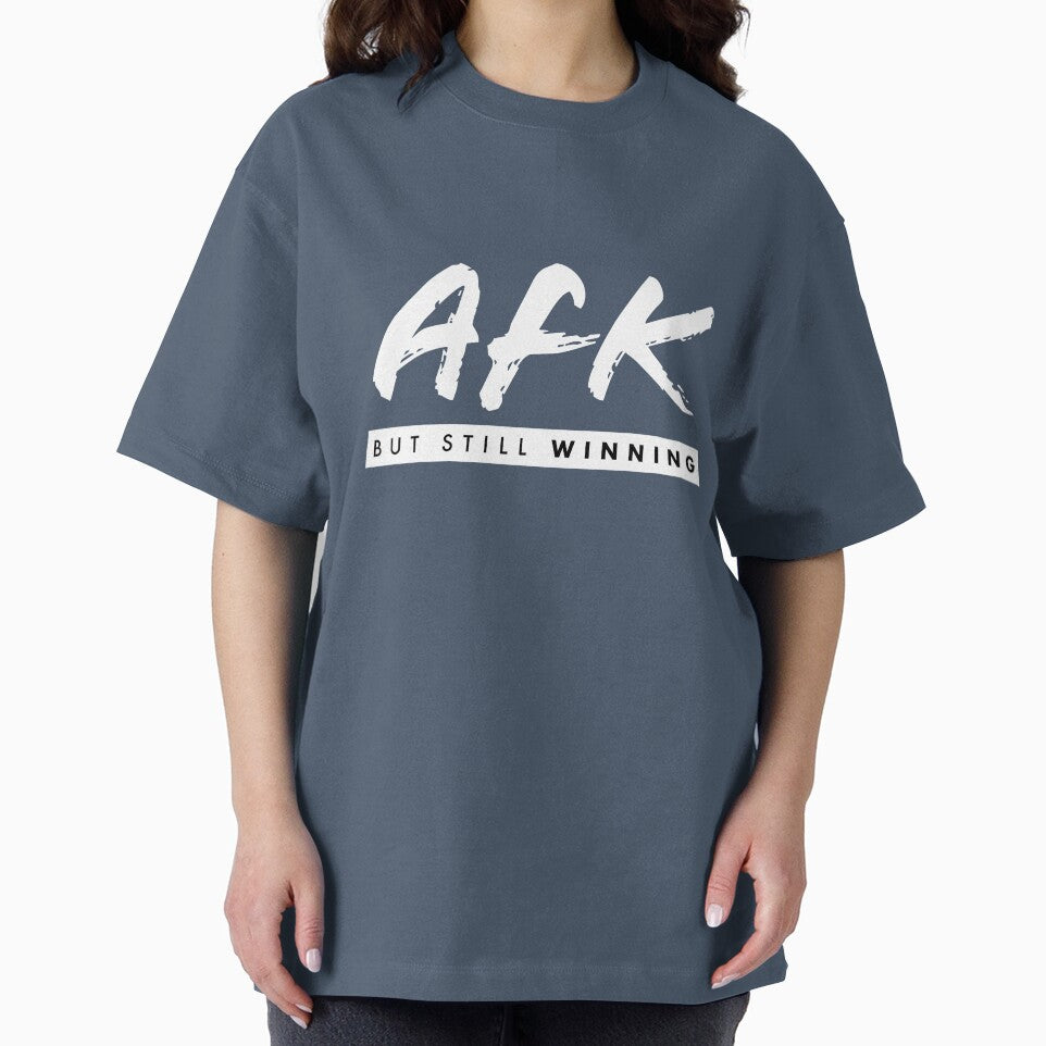 AFK But Still Winning Dark – Funny Gamer Humor Gift for Gamers by Hello Hobbies