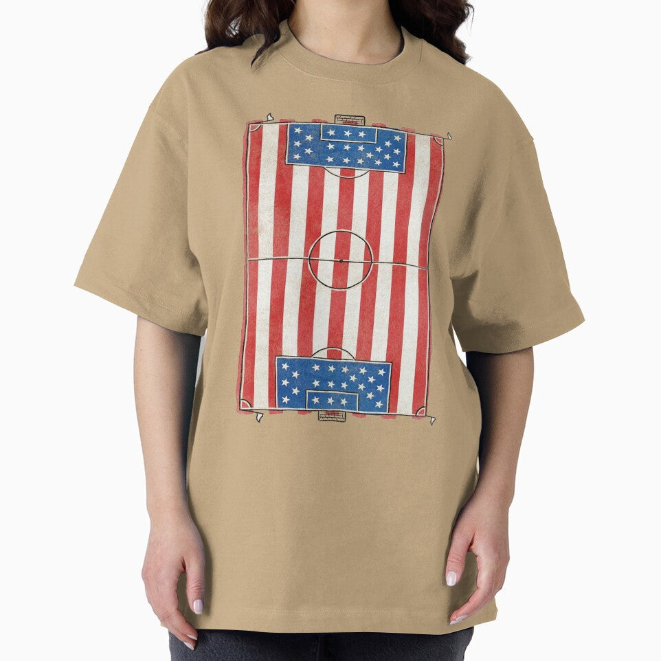 Vintage USA Soccer Field Flag. vintage. by EunsooLee Unisex , , , Long Sleeve Tee