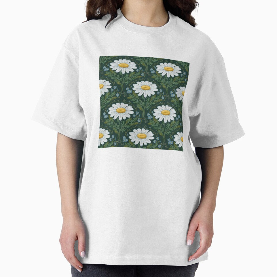 White daisies seamless pattern by and-creative2