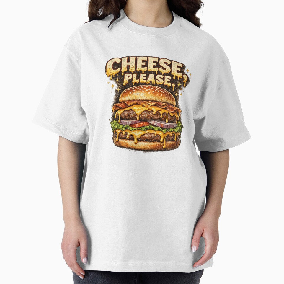 Cheese Please: Cute Kawaii Happy Burger Character Motivational by irfanshikh