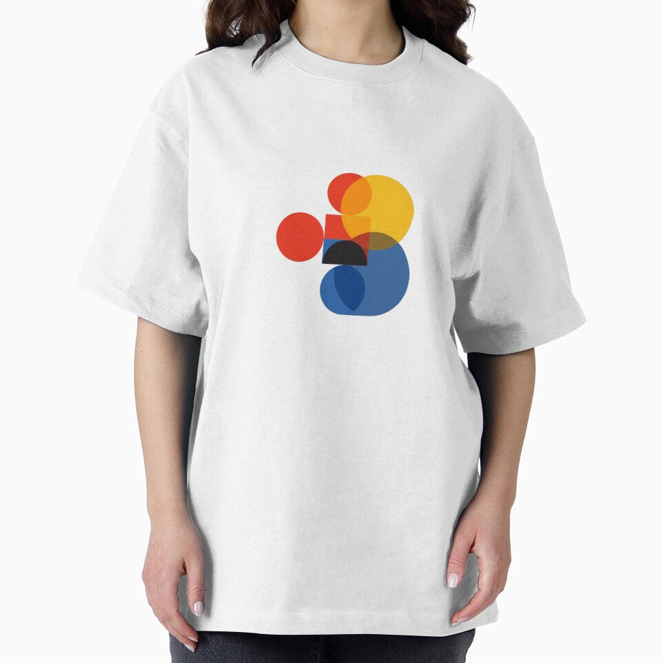 Bauhaus Overlapping Geometric Abstract Shapes Art by ByKayaPrints