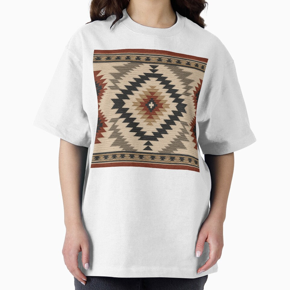 Southwest Geometric Earth Tone Pattern by Owcomm