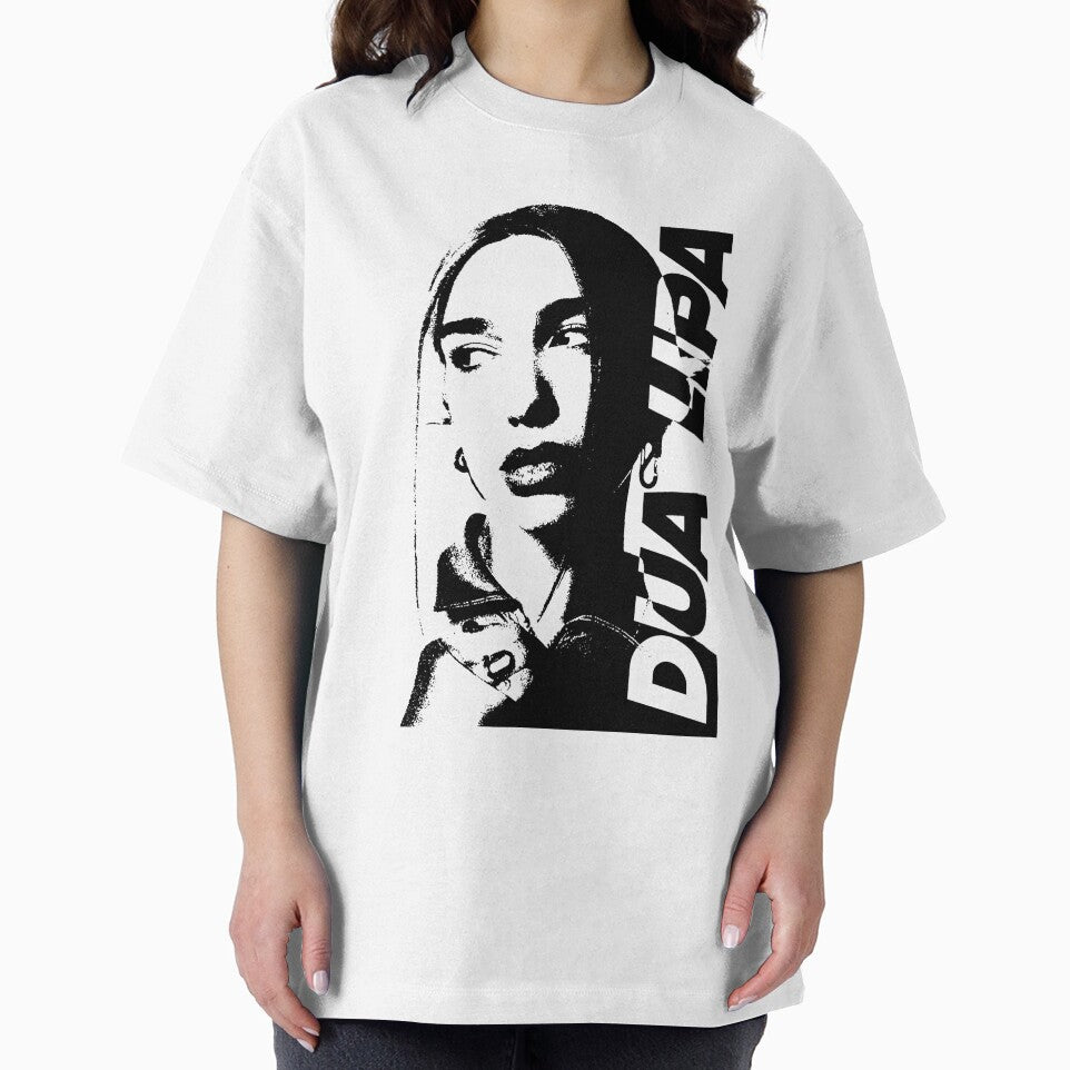 Dua Fan Art Poster – Black White High Contrast Pop Art Portrait Print by gringoods