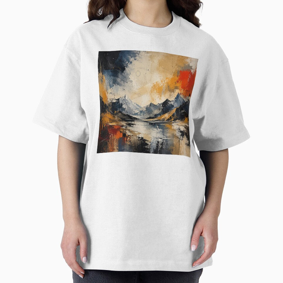 Echoes of the Horizon – Panoramic Abstract Landscape Painting by Proartyst 's