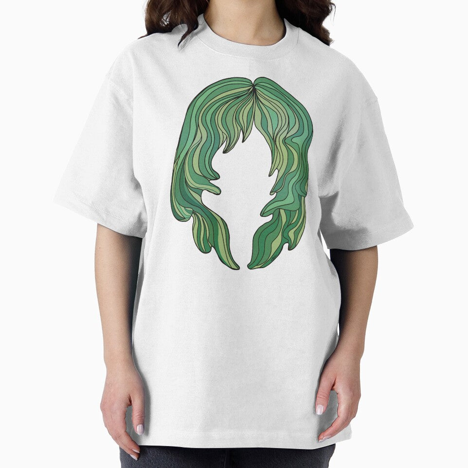Groovy Forest Green Mermaid Hair Silhouette by Karin Taylor