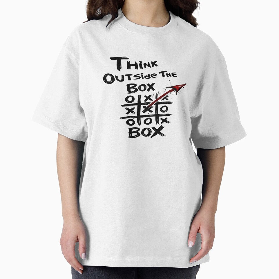 Think Outside the Box – Creative Mindset Typography Illustration by D.Shop