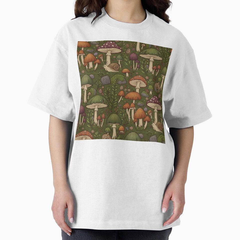 Whimsical Mushroom Forest Pattern - Cottagecore Goblincore Aesthetic by StickyGuys