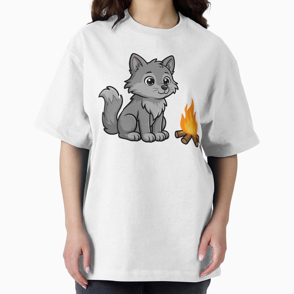 Wolf By Campfire by pumsquare