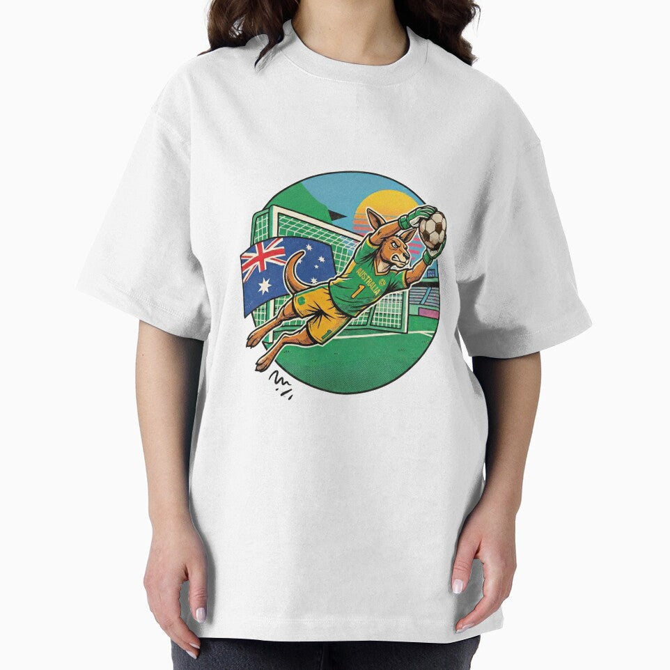 Retro 90s Kangroo Soccer Keeper by Ink & Void Co. Unisex , , , Long Sleeve Tee