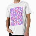 Watercolor Overlapping Links in Pink by Samantha Schuermann
