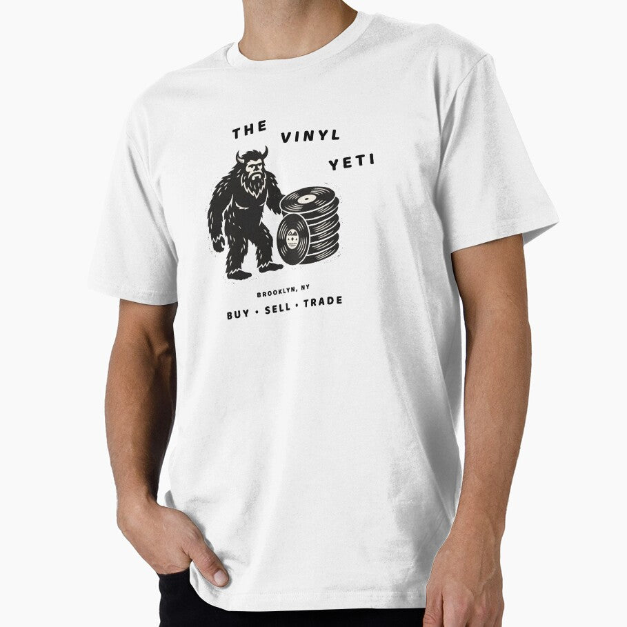 The Vinyl Yeti – Vintage Record Store T-Shirt by Klevertee