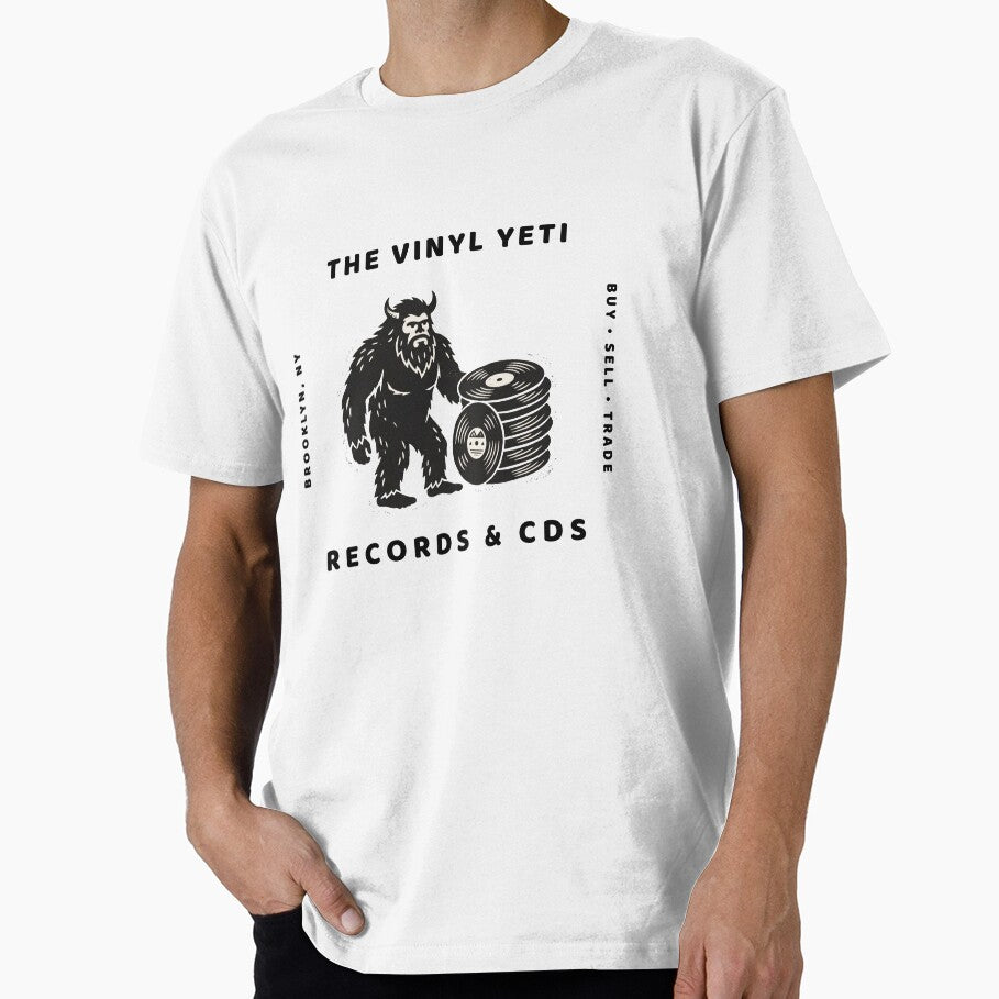 The Vinyl Yeti Records & CDs – Vintage Record Store T-Shirt by Klevertee