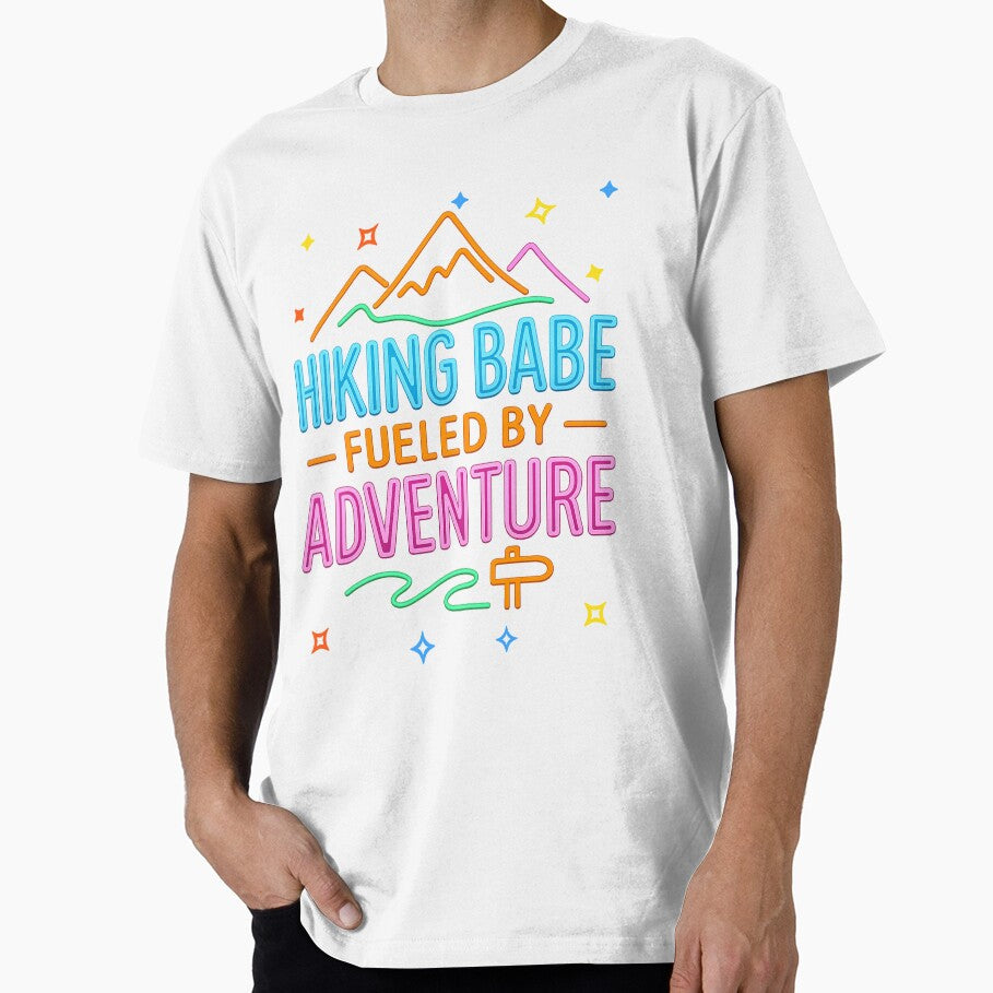 Hiking Babe, Fueled by Adventure by PrintSparkDesigns