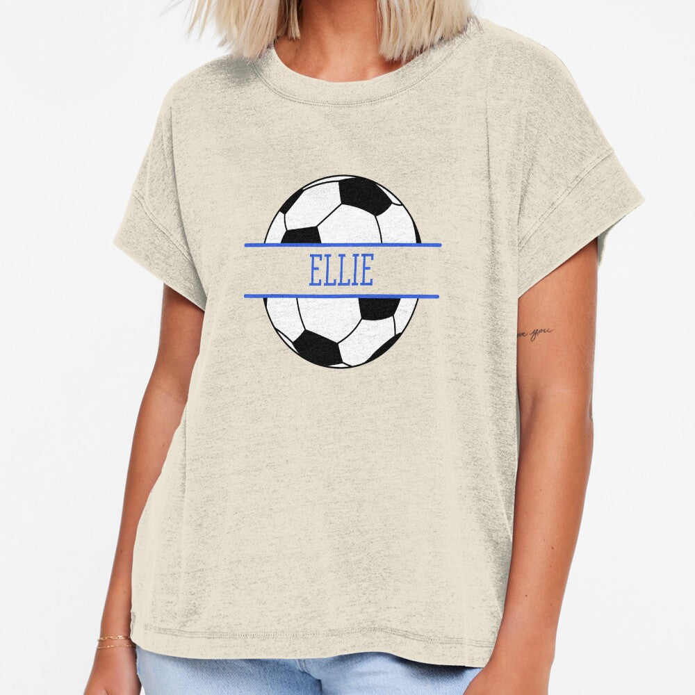 Ellie Personalized Soccer Ball by AtriumHouse Unisex , , , Long Sleeve Tee