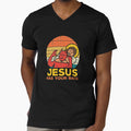 Jesus Has Your Back Jiu Jitsu Retro Christian Men by rodolfolcjch