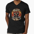 Raised on Vinyl and V8s Funny Retro Muscle Car Music Culture Car Enthusiast T-Shirt by ShopOnTheTopp
