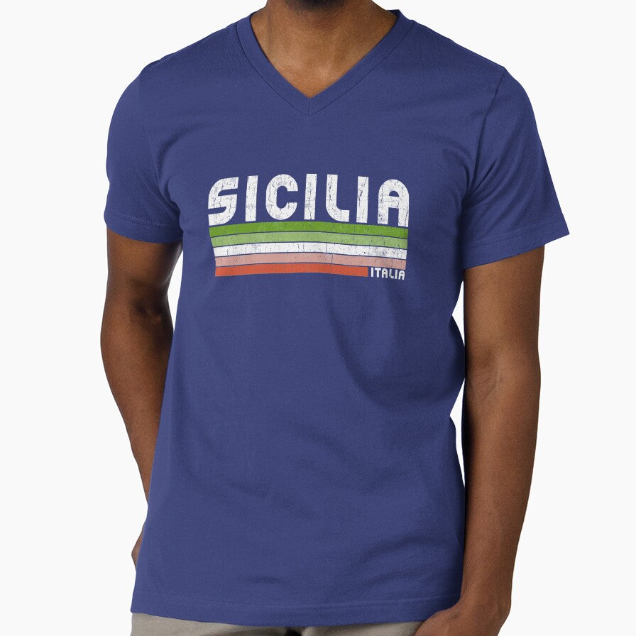 Sicilia Italia - Retro Italy Design by dk80
